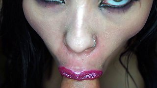 Cumshot on big boobs for slut tit fucking in hd