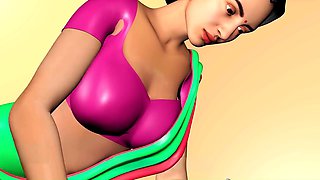 Desi widow Pooja takes care of her rent debt with her landlord