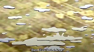 She is creampied while wearing cosplay and at the end she is creampied while squirting breast milk.