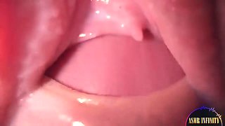 Extreme Creampie Close Up - Huge Cumshot Into Girlfriend Tight Pussy In Asmr Sex