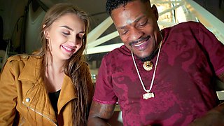 Lena & Jason: Interracial passion on the couch