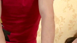 A Sensual Massage for a Young Russian with Big and Soft Tits