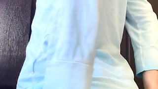 Young amateur teen in solo masturbation getting kinky
