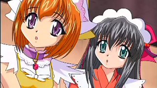 Pussy toyed anime teen gets wet