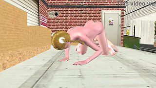 Highly Fantastic 18yo Dame Dual Faux-cock Bum Tears up Jaw-dropping T-girl THREE DIMENSIONAL Animation Manga porn