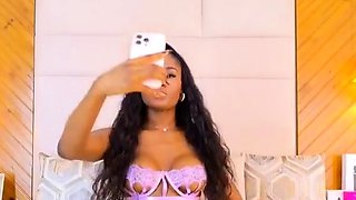 Hot Black Maid Does Some Webcam Black and Ebony