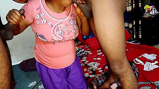 Indian Stepbrothers Take Advantage of Their Stepsister and Fucking Her India Best Threesome Sex