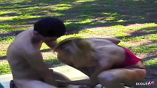 Blonde Skinny Tranny Outdoor From Tinder Date Anal Fucked