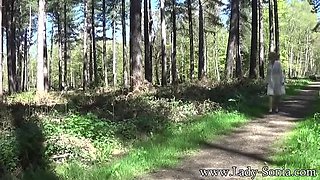 Lady Sonia Big Natural Tits Outdoor Nylon Stockings MILF HD