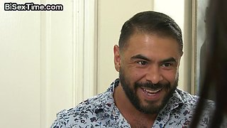 Anal bisex partners fuck petite 21yo bitch in threesome