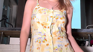 In a Summer Dress with No Panties