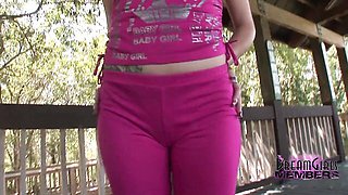 Michelle Peters's risky public nudity scene by DreamGirls Members