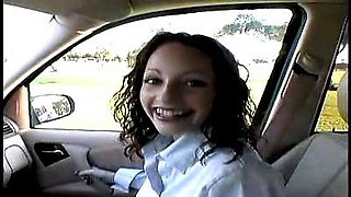 Czech amateur blowjob and fucking POV in public