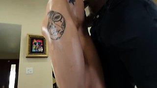 Delicate beauty happily takes intense interracial slamming