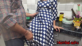 Desi Girl Was Cooking in the Kitchen When Her Friend Came
