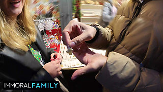 Colossal Ass Cutie Chloe Chevalier Receives Multiple Anal Orgasms on Christmas - Immoral Family 4K