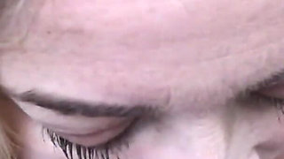 Outdoor BJ in the Woods Sticky Tits