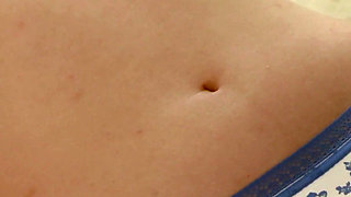 Asian Stepdaughter Lets Me Rub Her Wet Panties Then Fuck Her... Big Cumshot on Pussy