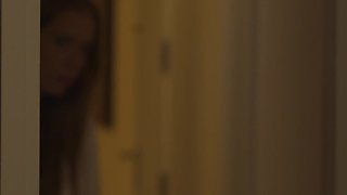 Slim Small-titted Redhead Babe Holly Molly Turns the Horror Movie Night Into Passionate Love Making