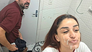 Fucked in a Bar Bathroom by a Stranger Without a Condom!