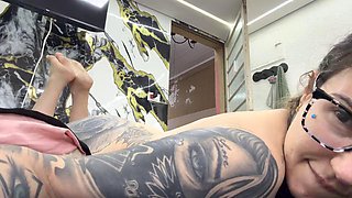 Glasses-Wearing Couple DNA Blissfully Takes Nerdy Girls Big-Cock Cuckold Thrust