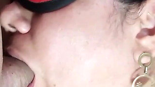 Homemade Blowjob Deep Throat Blindfolded