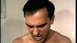 Eva Orlowski in white lingerie gang banged