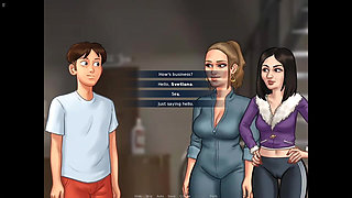 Summer Time Saga Nadya Having Fun in Warehouse Scene