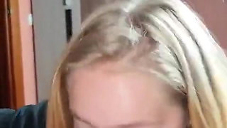 Blonde Teen Blowjob - POV