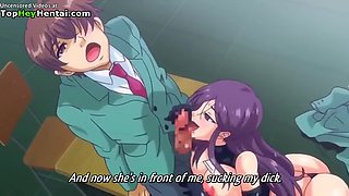Hentai college orgy with hot busty babes