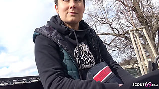 German Scout - Cute Teen Lara Fox Talk to First Casting Fuck