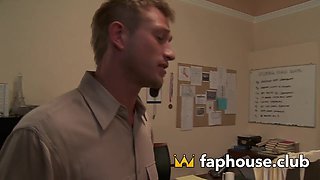 Athletic Blonde Track Star Falls Face Down on - uncensored XXX Porn!