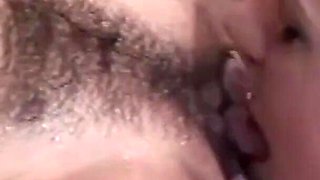 Hairy MILF and Young Busty Girl: Lesbians in the Hot Tub