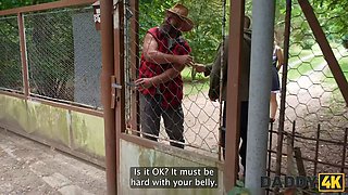 Daddy4k. tryst with dad ended up as a hot outside porn