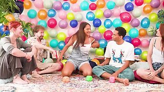 Truth Or Dare Ring Game: 5 Hot Singles Risky Card Sex - German Amateurs Kali & Muriel Group Fuck