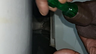 Playing with my penis with screwdriver