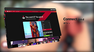 GennaJames Takes Deep Fuck Machine By The Pool - GennaJames