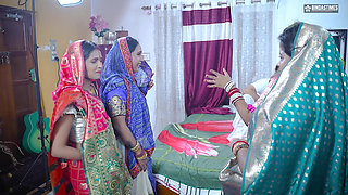 Omg - Desi Indian Brother in Law Takes All Hot & Sexy Bihari Bhabhiji at Once ( Bhabhi Gangbang )