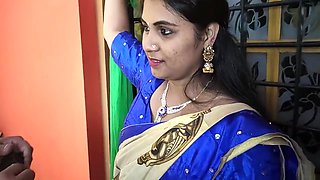 Valentine S Day - Kerala Half Saree Bdsm Hand On Window And Hot Romance With Pussy And Ass Lick Romance, Mallu Hot Sex By Vaishnavy And Sharun Raj