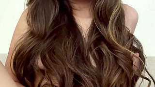 Stacked brunette goes solo toys and masturbation