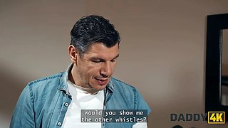 Daddy4k. my hot gf is calmly cheating on me while i was seeing tv