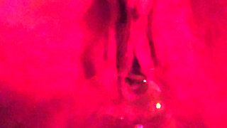 Musclemommy serves golden nectar in a glass