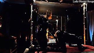 Lady Naomi Rouge - Rubber Slave in the dungeon