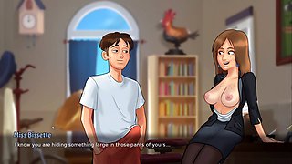 French tutor Vivienne Bissette gets railed in Summertime Saga gameplay
