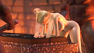 Sweet teenage girl gets fucked hard by orcs in the dark dungeon