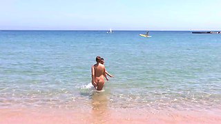 Sexdate amateurs at the public beach 1
