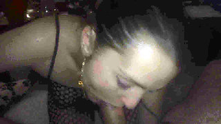 Stoyca in a bodystocking ready for a good head