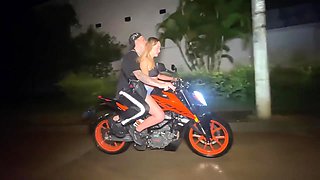 Motorcycle Sex In The Middle Of The Road
