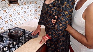 Step Stepson Fucks Stepmom in Kitchen