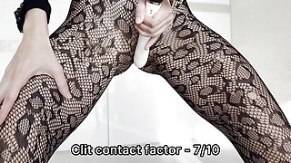 Slutty Stepsis GRINDING & Dry HUMPS in Sheer Bodystocking After Try-On